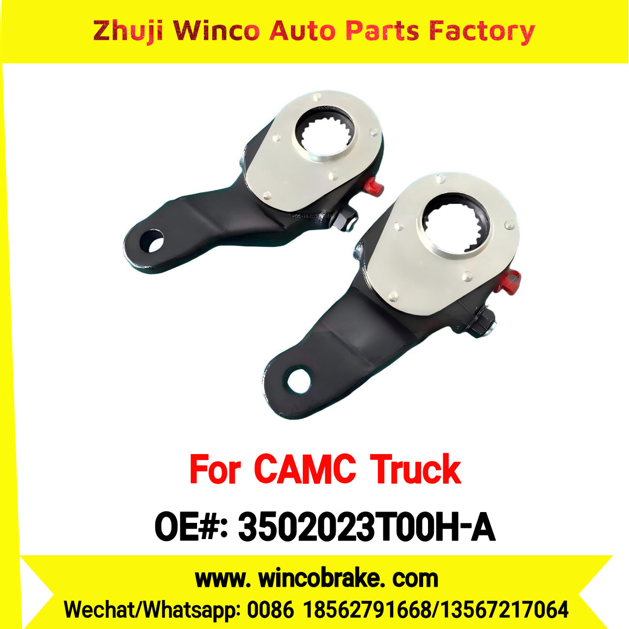 Winco OEM 3502023T00H-A New Condition Brake Slack Adjuster Suit for CAMC Trucks in China Model