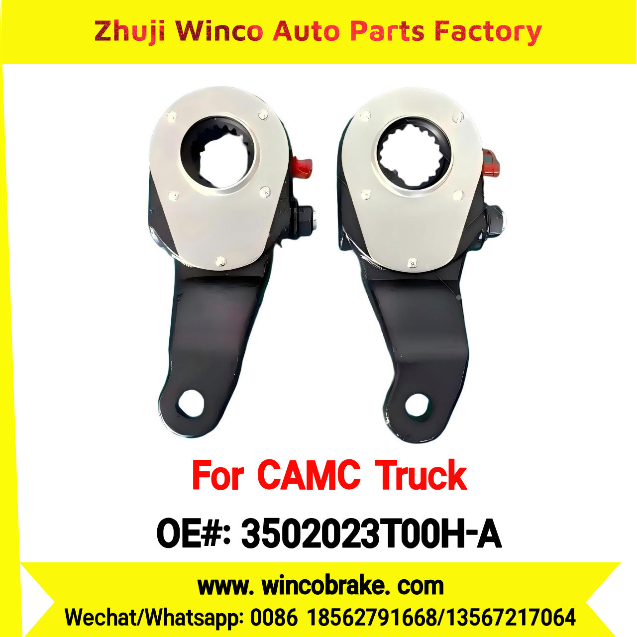 Winco OEM 3502023T00H-A New Condition Brake Slack Adjuster Suit for CAMC Trucks in China Model