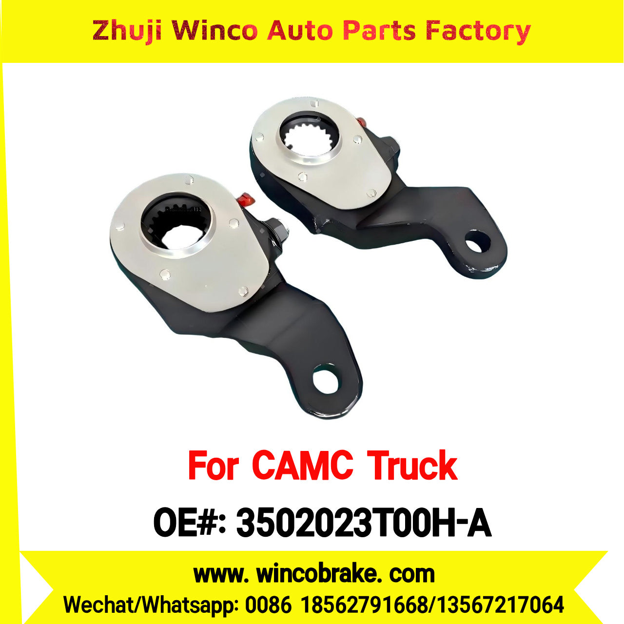 Winco OEM 3502023T00H-A New Condition Brake Slack Adjuster Suit for CAMC Trucks in China Model