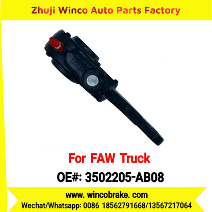 Winco OEM 3502205-AB08 Manual Slack Adjuster for Suit to China FAW Trucks FAW AOWEI Series Straight 10 Teeth Brake Systems