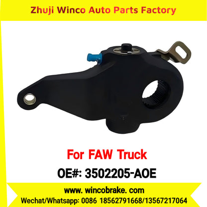 Winco OEM 3502205-AOE Automatic Slack Adjuster for Suit to China FAW J5 J5P J5M J6P JH6 Trucks Brake Systems 25 Teeth