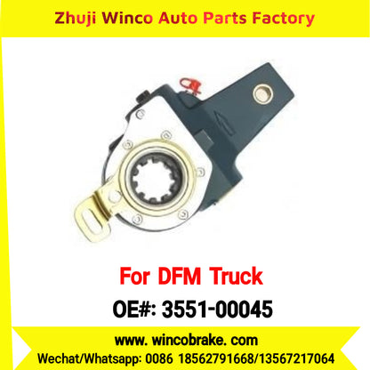 Winco OEM 3551-00045 Automatic Slack Adjuster for Suit to Chinese DONGFENG DFM 140 Truck Front Straight Rear LH / RH 10 teeth