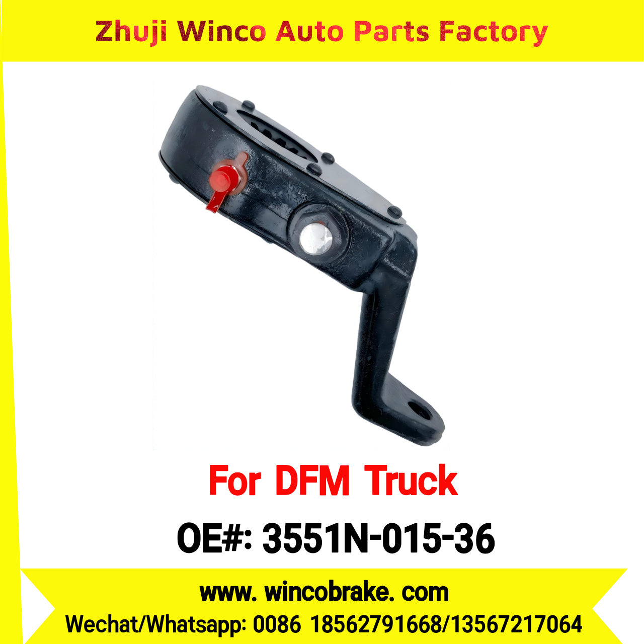 Winco OEM 3551N-015-36 Manual Slack Adjuster for Suit to Chinese DONGFENG DFM 153 Truck Front Straight RH 14 teeth