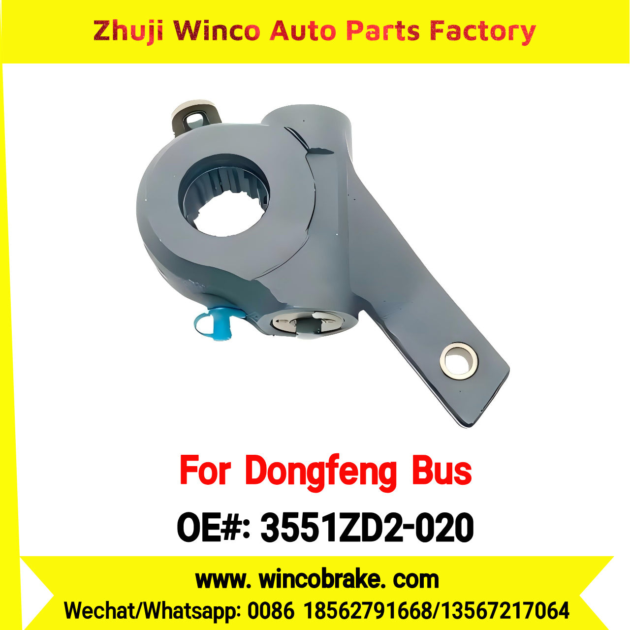 Winco OEM 3551ZD2-020 New 14 Teeth Automatic Slack Adjuster for China Yutong/Higer/King Long Bus