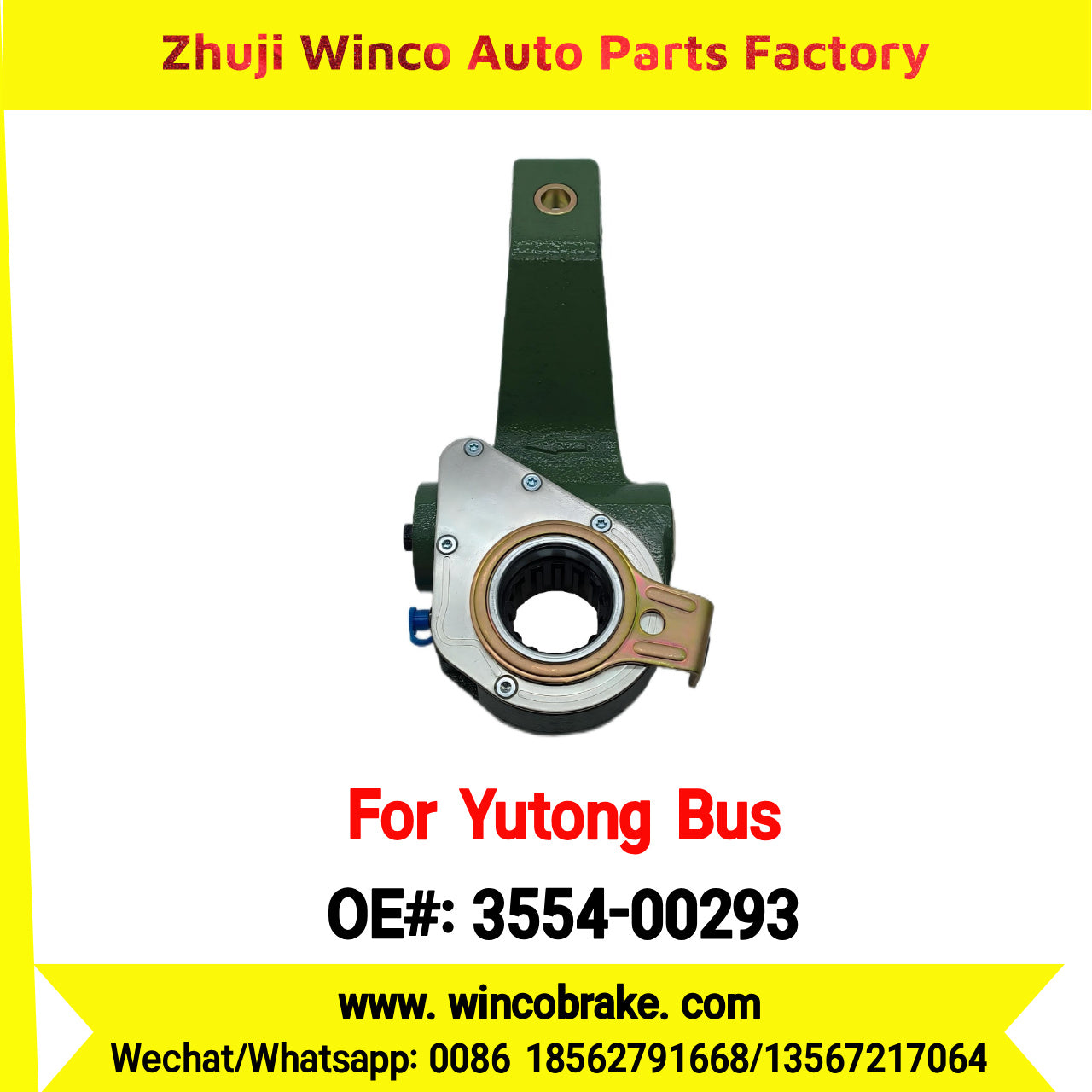 Winco OEM 3554-00293 Automatic Slack Adjuster TO FIT YUTONG BUS HY209D