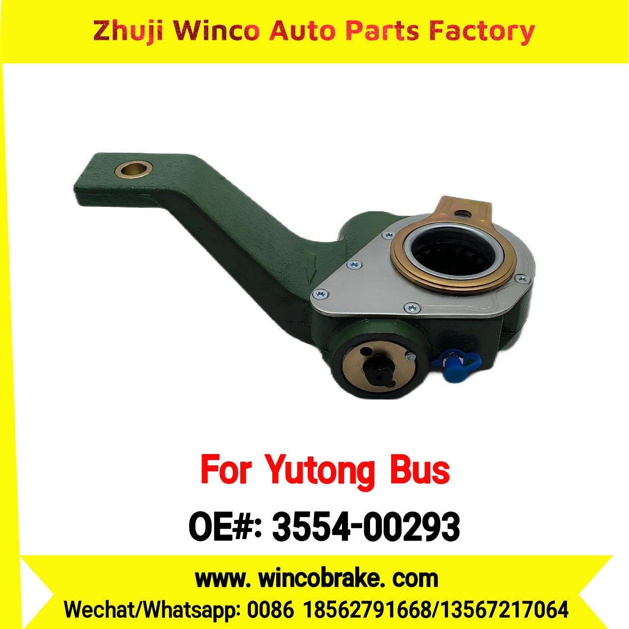 Winco OEM 3554-00293 Automatic Slack Adjuster TO FIT YUTONG BUS HY209D