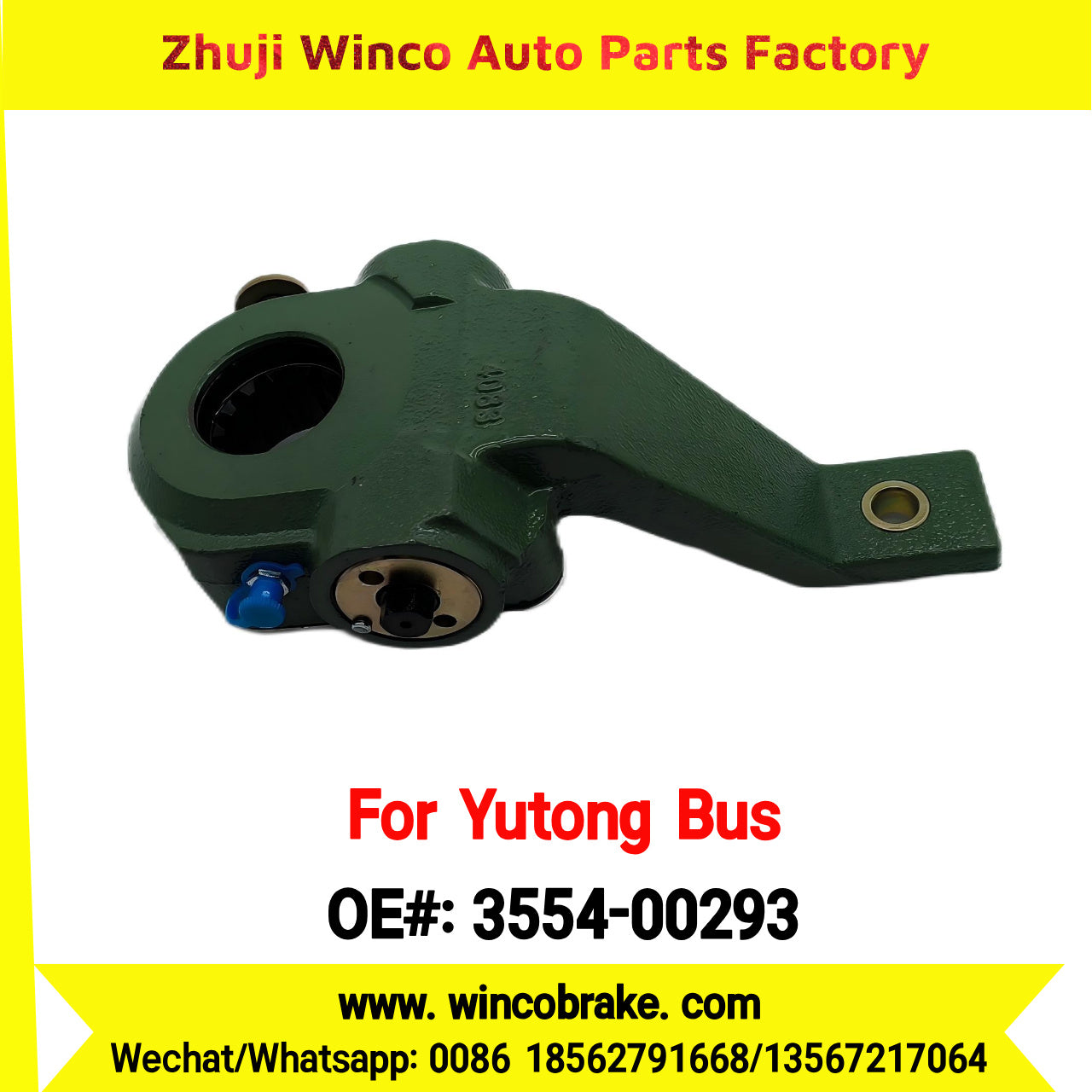 Winco OEM 3554-00293 Automatic Slack Adjuster TO FIT YUTONG BUS HY209D