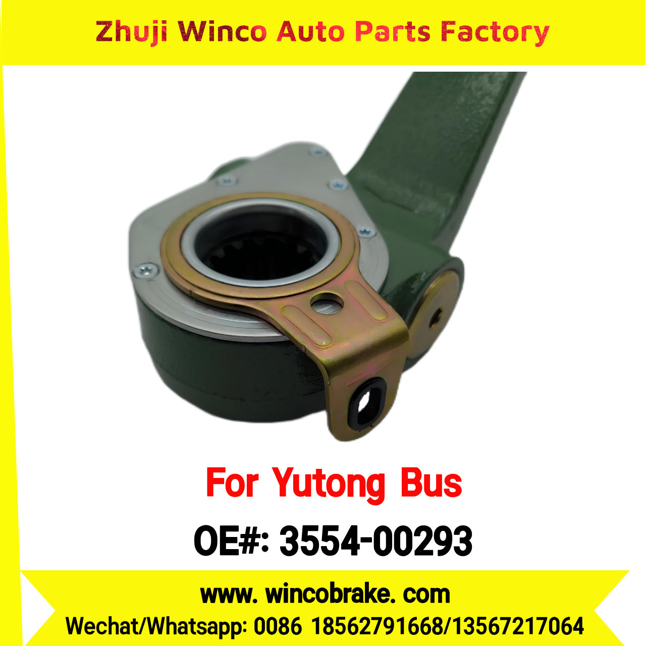 Winco OEM 3554-00293 Automatic Slack Adjuster TO FIT YUTONG BUS HY209D
