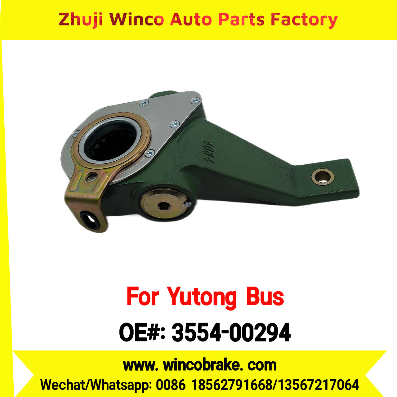Winco OEM 3554-00294 Automatic Slack Adjuster TO FIT YUTONG BUS HZ209D