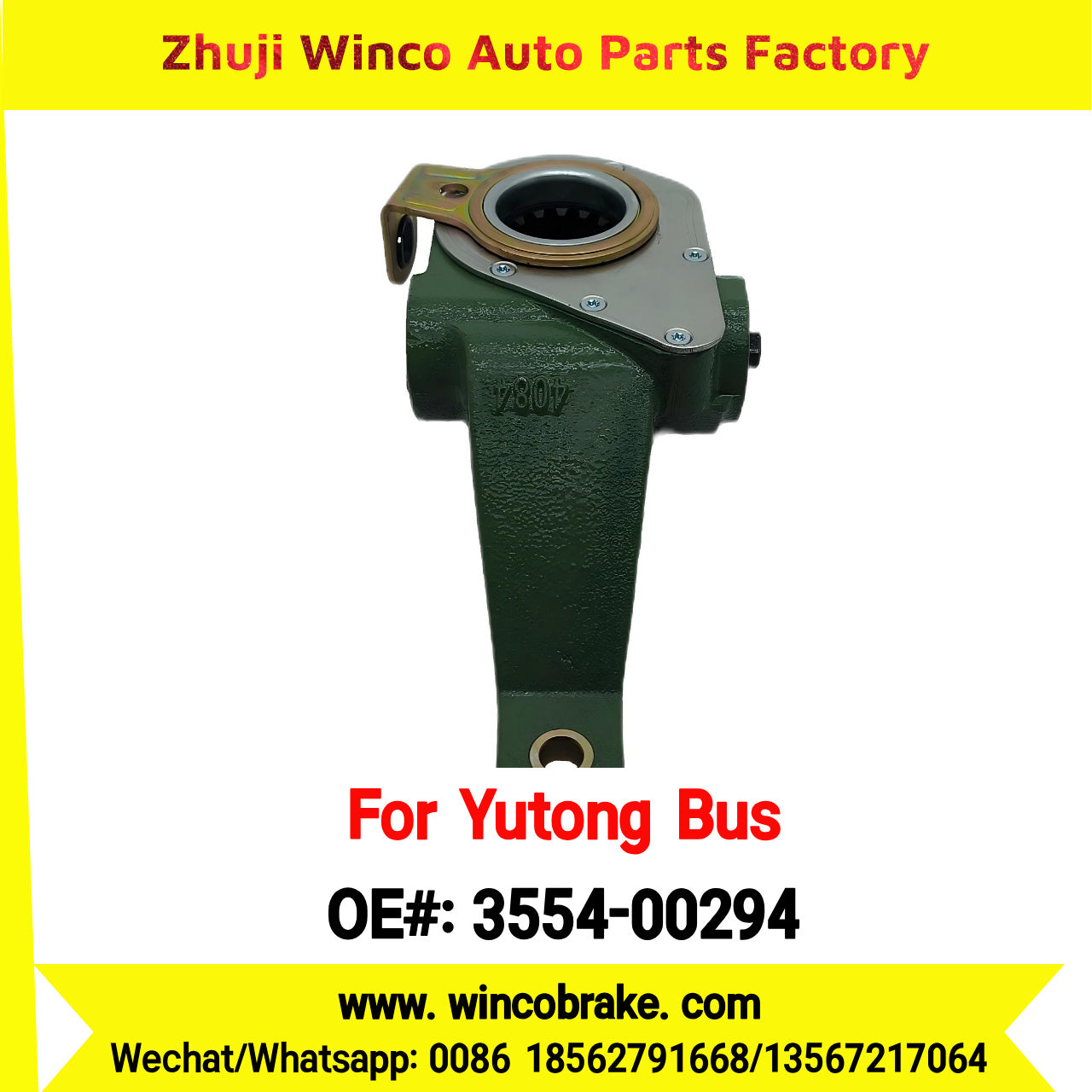 Winco OEM 3554-00294 Automatic Slack Adjuster TO FIT YUTONG BUS HZ209D