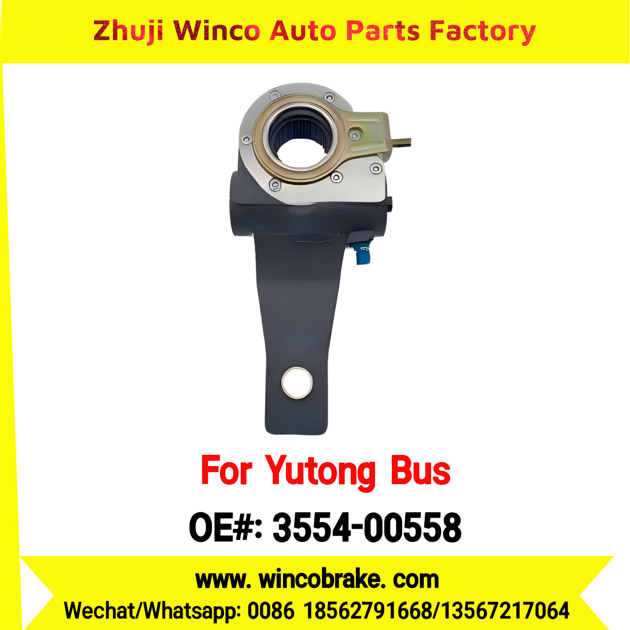 Winco OEM 3554-00558 New 24 Teeth Automatic Slack Adjuster for China for Yutong Bus Direct Supply