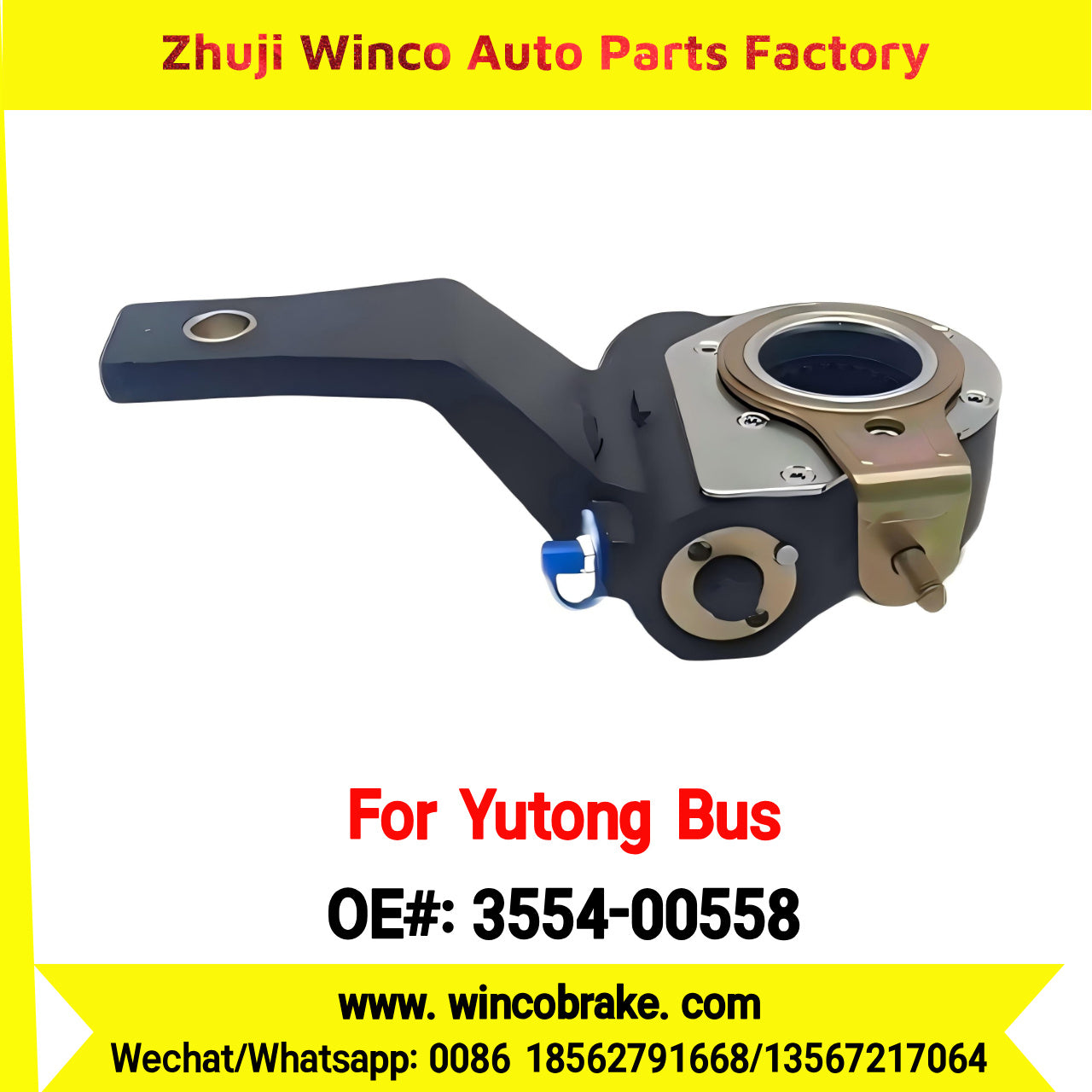 Winco OEM 3554-00558 New 24 Teeth Automatic Slack Adjuster for China for Yutong Bus Direct Supply