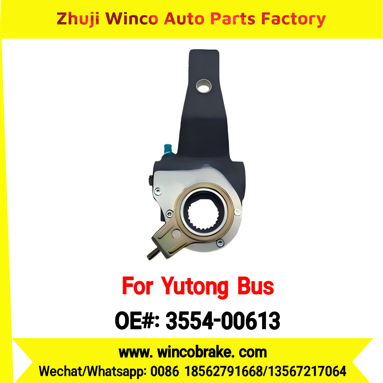 Winco OEM 3554-00613 24 Teeth Automatic Slack Adjuster New Condition Supply for China Brand Buses