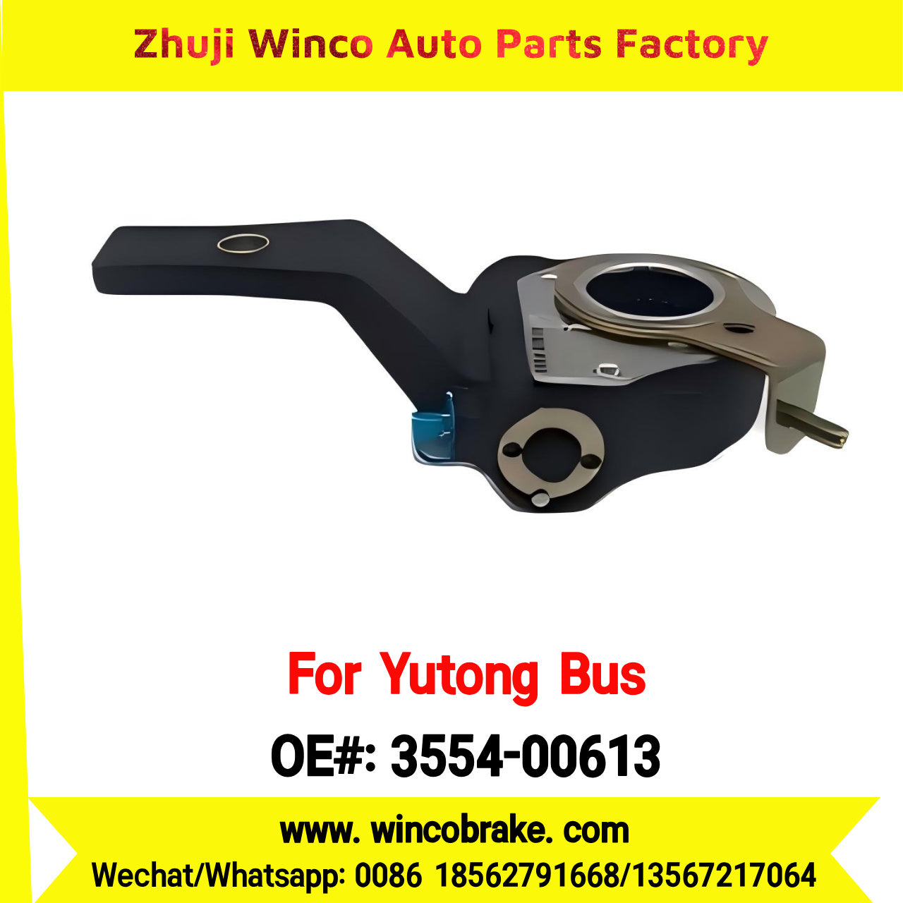 Winco OEM 3554-00613 24 Teeth Automatic Slack Adjuster New Condition Supply for China Brand Buses