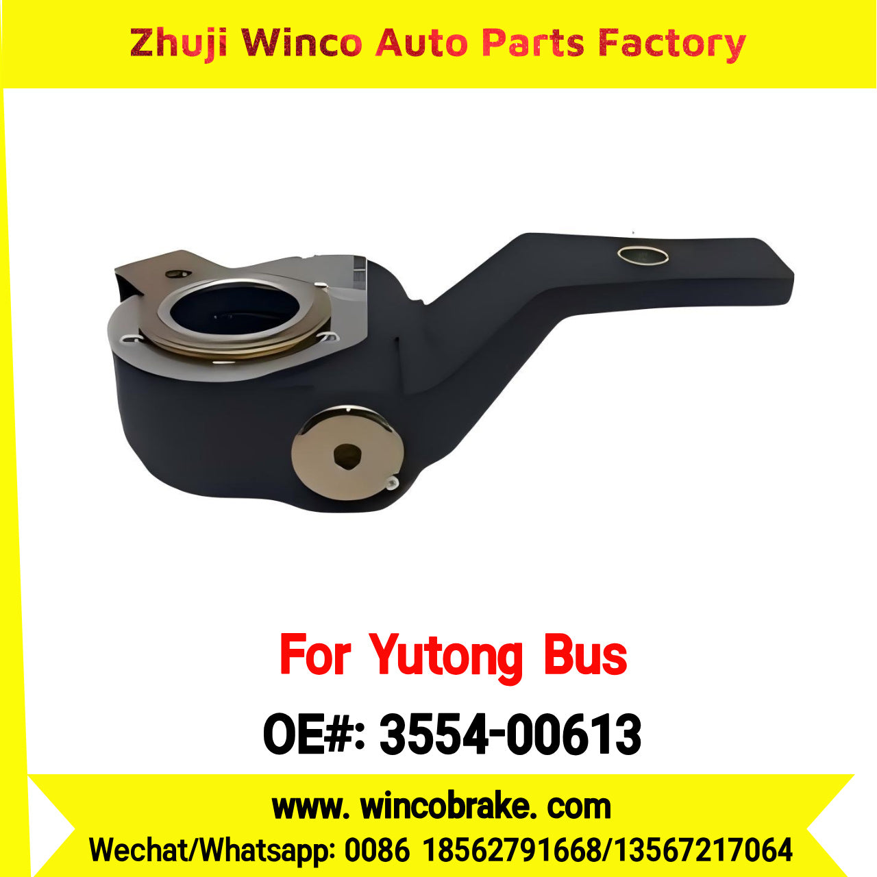 Winco OEM 3554-00613 24 Teeth Automatic Slack Adjuster New Condition Supply for China Brand Buses