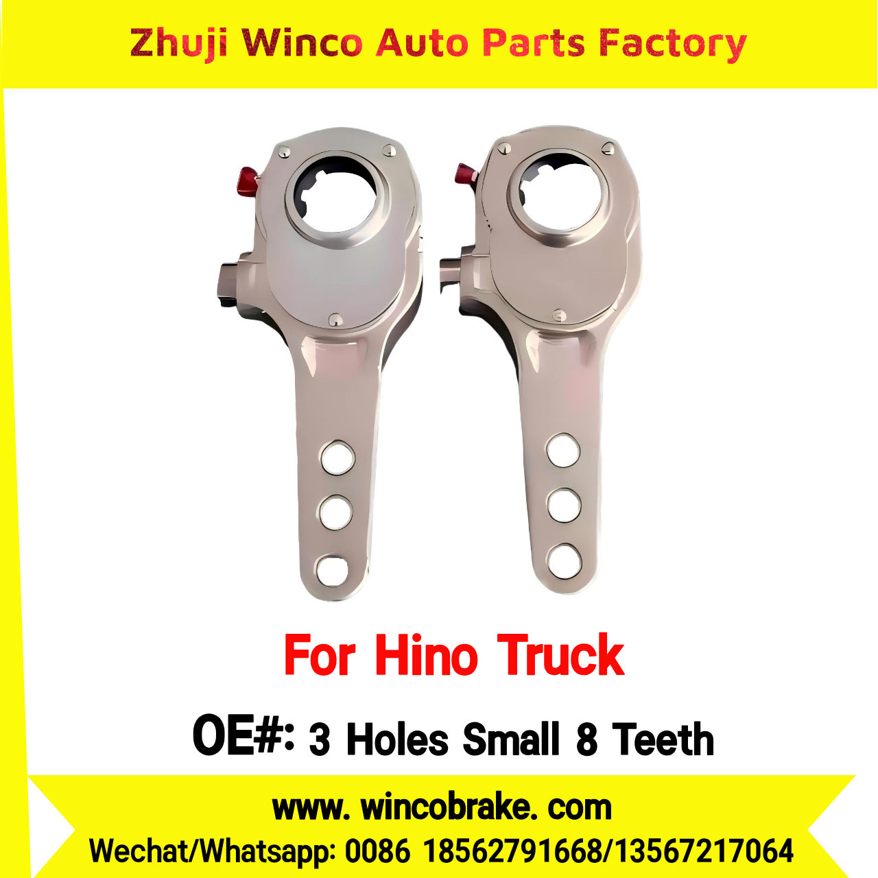 Winco OEM 3 Holes Small 8 Teeth High Quality Forging Body Manual Slack Adjuster to Fit Trailer for Southeast Asia Market