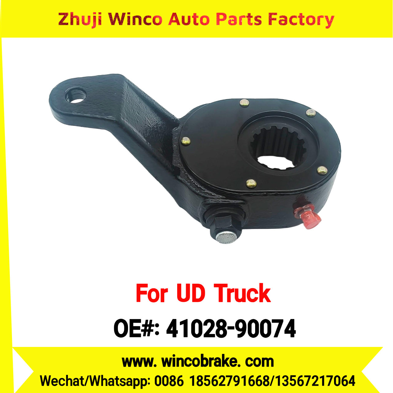 Winco OEM 41028-90074 Manual Slack Adjuster for Suit to RH NISSAN UD Trucks CW520 to Southeast Asia Market 14 Teeth