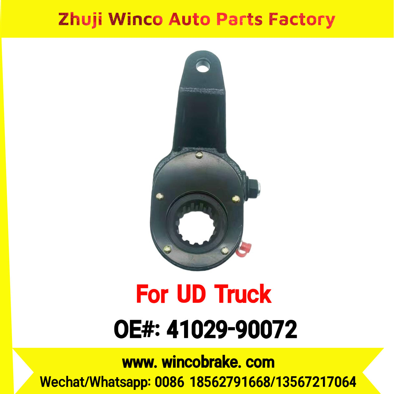 Winco OEM 41029-90072 Manual Slack Adjuster for Suit to LH NISSAN UD Trucks CW520 to Southeast Asia Market 14 Teeth