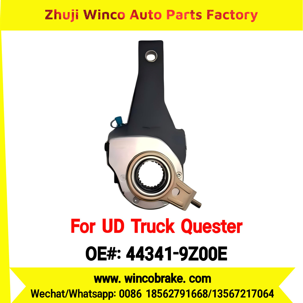 Winco OEM 44341-9Z00E 24 Teeth Automatic Slack Adjuster for UD QUESTER to Southeast Asia Market