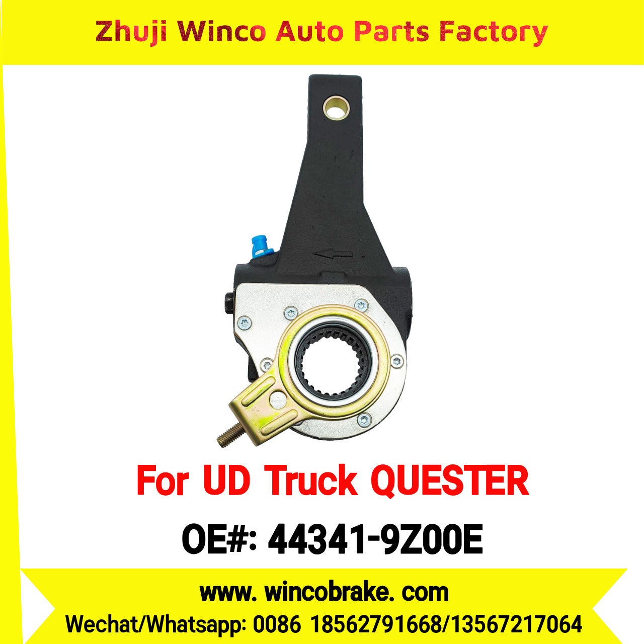 Winco OEM 44341-9Z00E Automatic Slack Adjuster for Suit to NISSAN UD QUESTER to Southeast Asia Market 24 Teeth