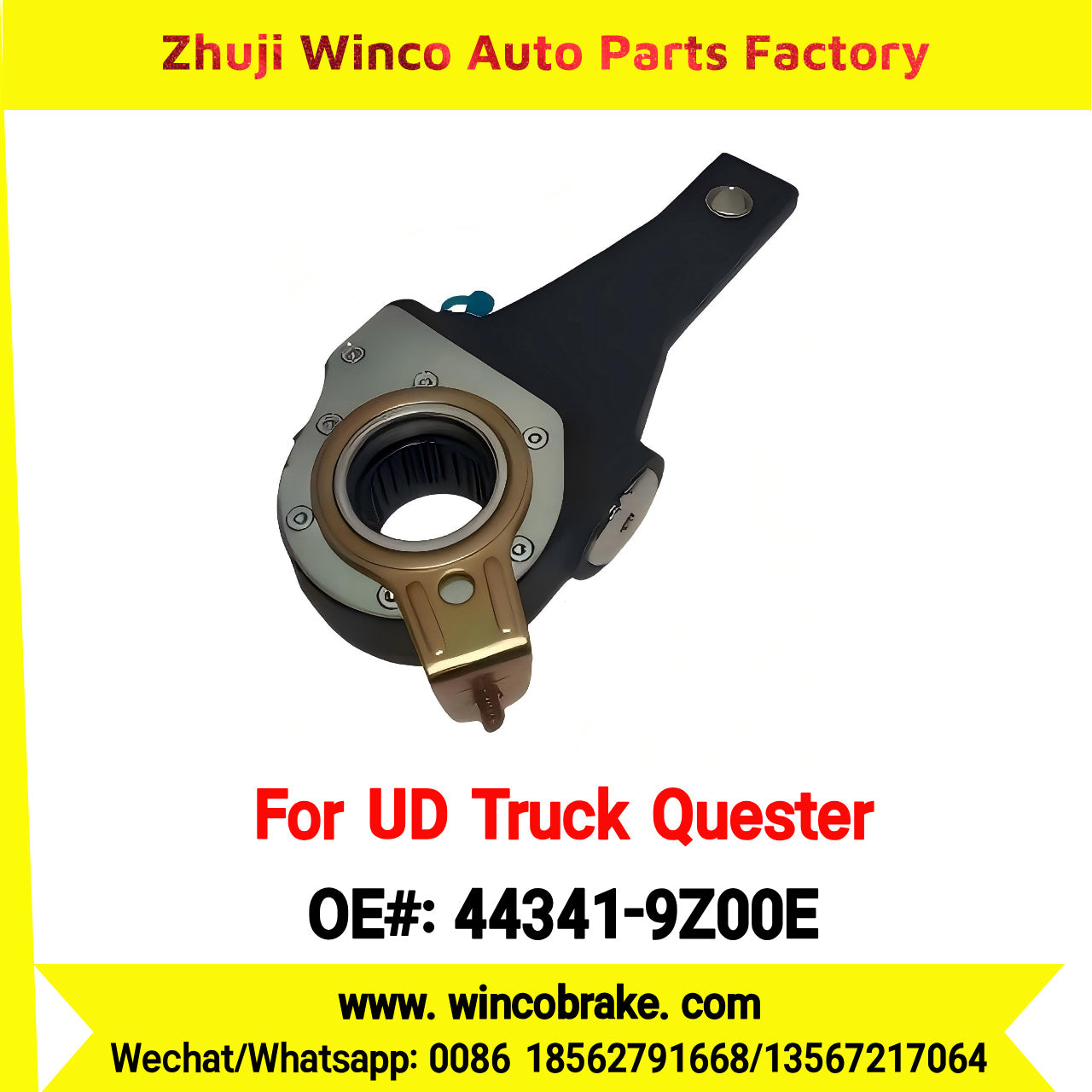 Winco OEM 44341-9Z00E 24 Teeth Automatic Slack Adjuster for UD QUESTER to Southeast Asia Market
