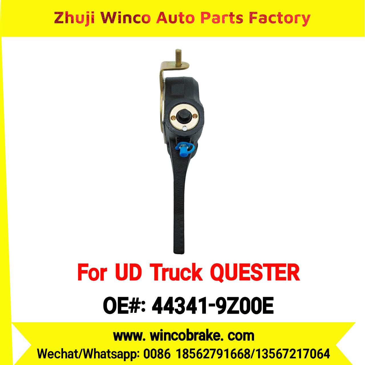 Winco OEM 44341-9Z00E Automatic Slack Adjuster for Suit to NISSAN UD QUESTER to Southeast Asia Market 24 Teeth