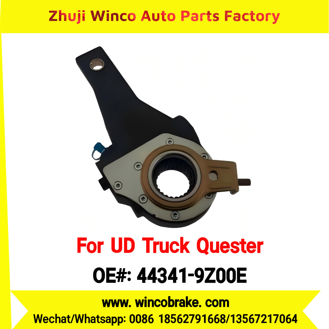 Winco OEM 44341-9Z00E 24 Teeth Automatic Slack Adjuster for UD QUESTER to Southeast Asia Market