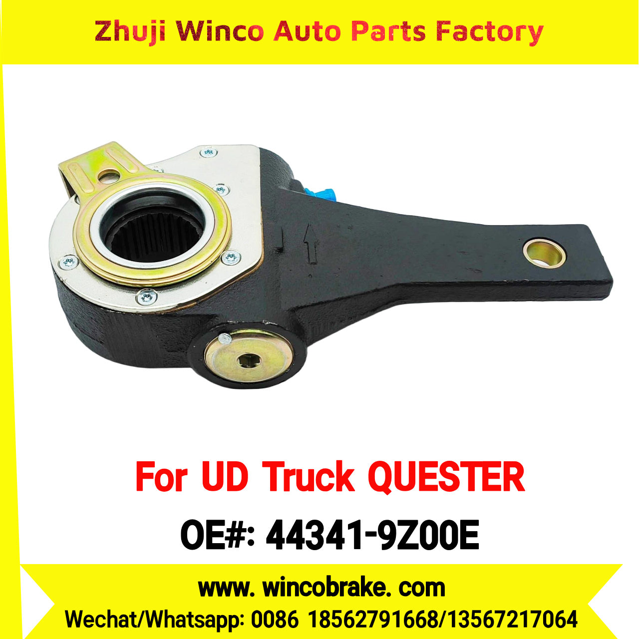Winco OEM 44341-9Z00E Automatic Slack Adjuster for Suit to NISSAN UD QUESTER to Southeast Asia Market 24 Teeth