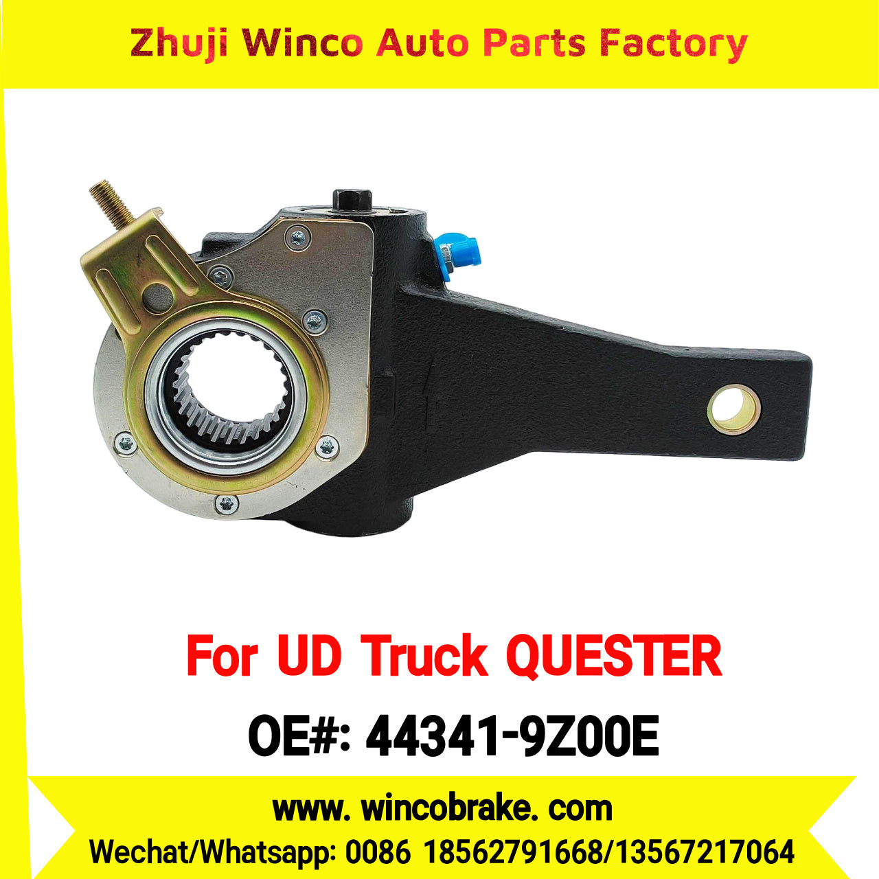 Winco OEM 44341-9Z00E Automatic Slack Adjuster for Suit to NISSAN UD QUESTER to Southeast Asia Market 24 Teeth