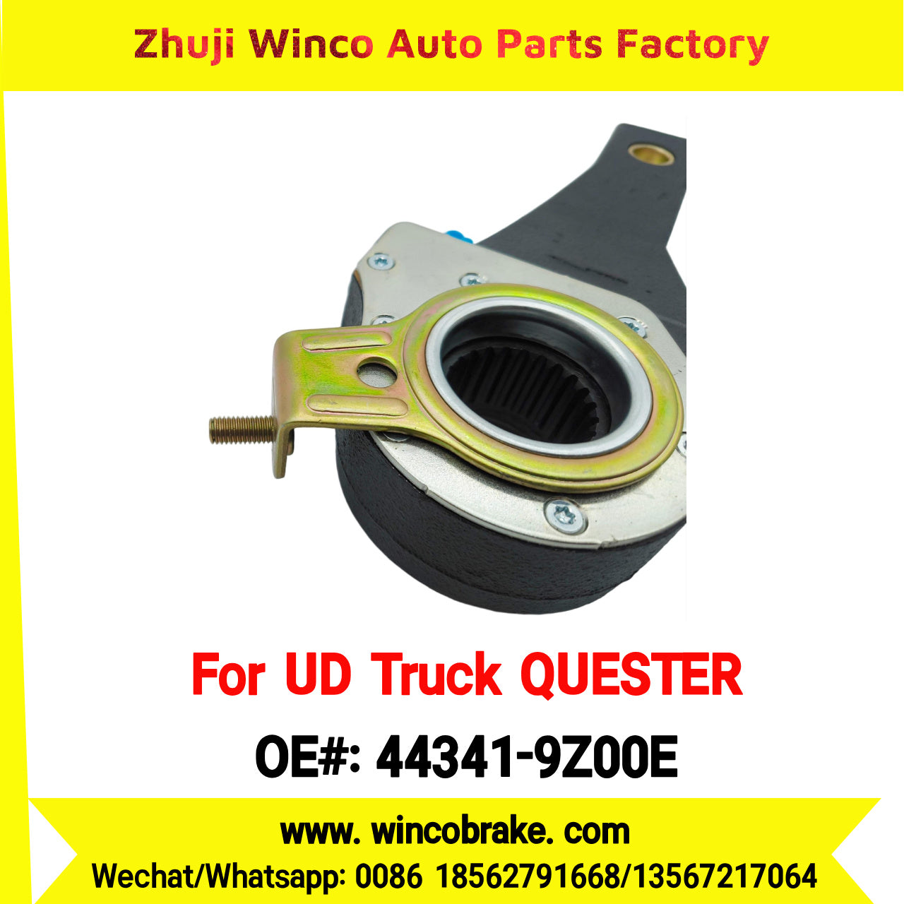 Winco OEM 44341-9Z00E Automatic Slack Adjuster for Suit to NISSAN UD QUESTER to Southeast Asia Market 24 Teeth