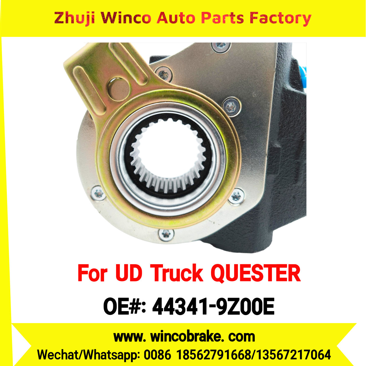 Winco OEM 44341-9Z00E Automatic Slack Adjuster for Suit to NISSAN UD QUESTER to Southeast Asia Market 24 Teeth