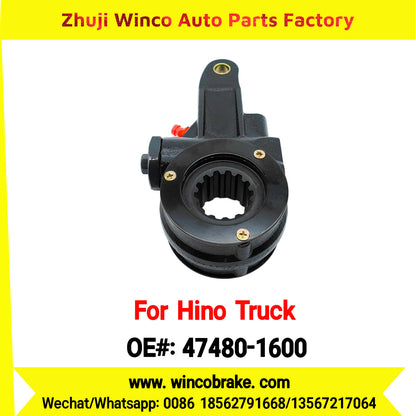 Winco OEM 47480-1600 Manual Slack Adjuster for Suit to Japanese Hino Trucks ZM TRUCKS Straight 14 Teeth Spare Parts to Fit Trailer for Southeast Asia Market
