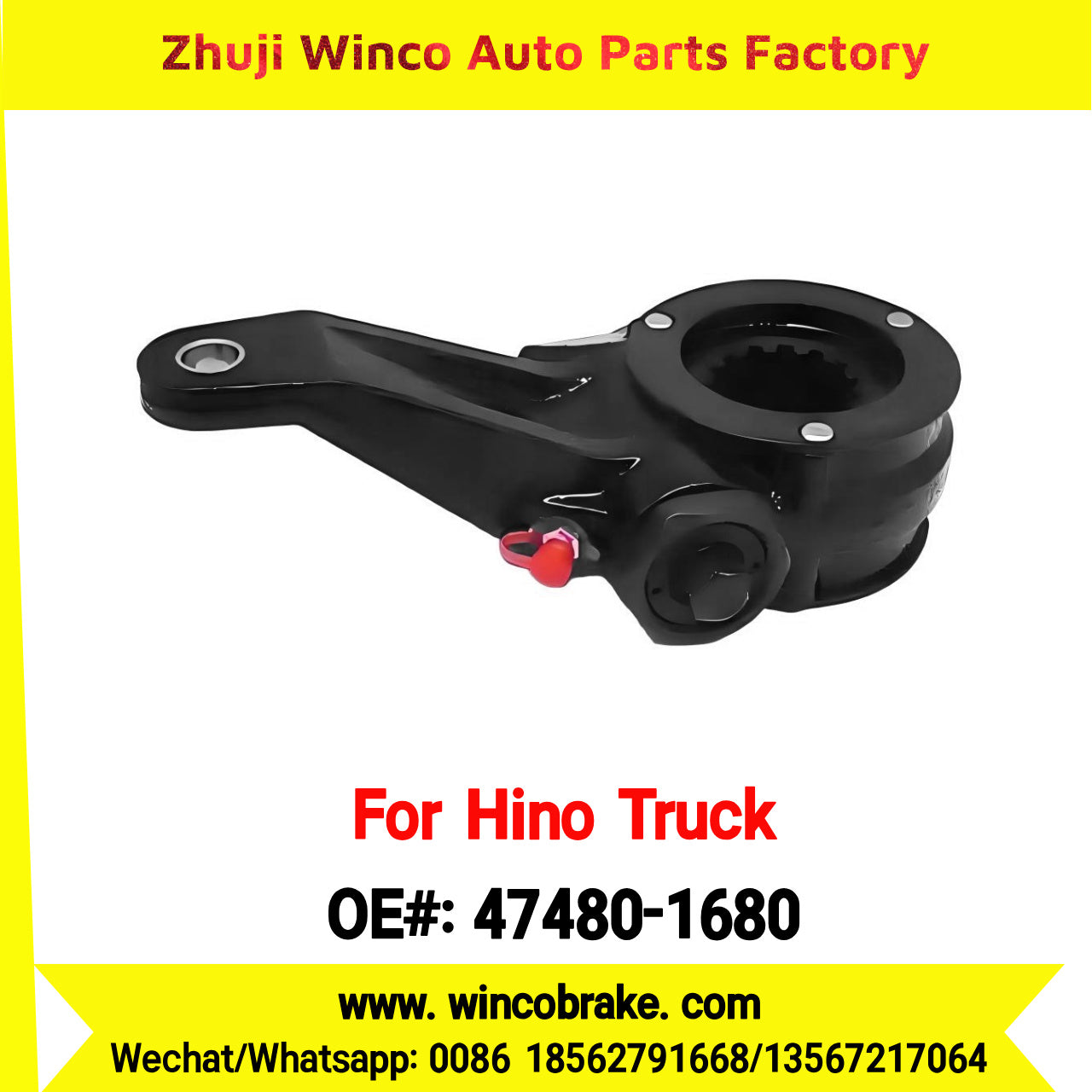 Winco OEM 47480-1680 Export Brake Slack Adjuster Rear TRUCK PARTS for Hino LSH 2000Y