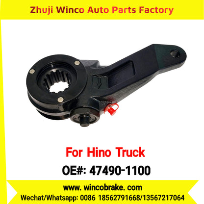 Winco OEM 47490-1100 Manual Slack Adjuster for Suit to Japanese Hino Trucks LH 14 Teeth Spare Parts to Fit Trailer for Southeast Asia Market