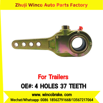 Winco OEM 4 HOLES 37 TEETH Manual Slack Adjuster for Suit to Trailer Rear Straight 37 teeth