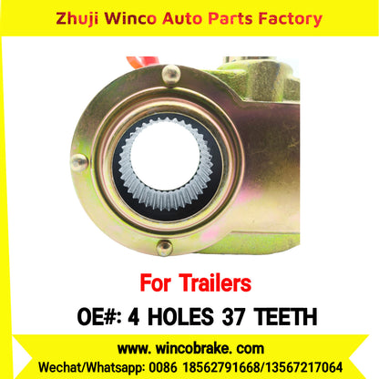 Winco OEM 4 HOLES 37 TEETH Manual Slack Adjuster for Suit to Trailer Rear Straight 37 teeth