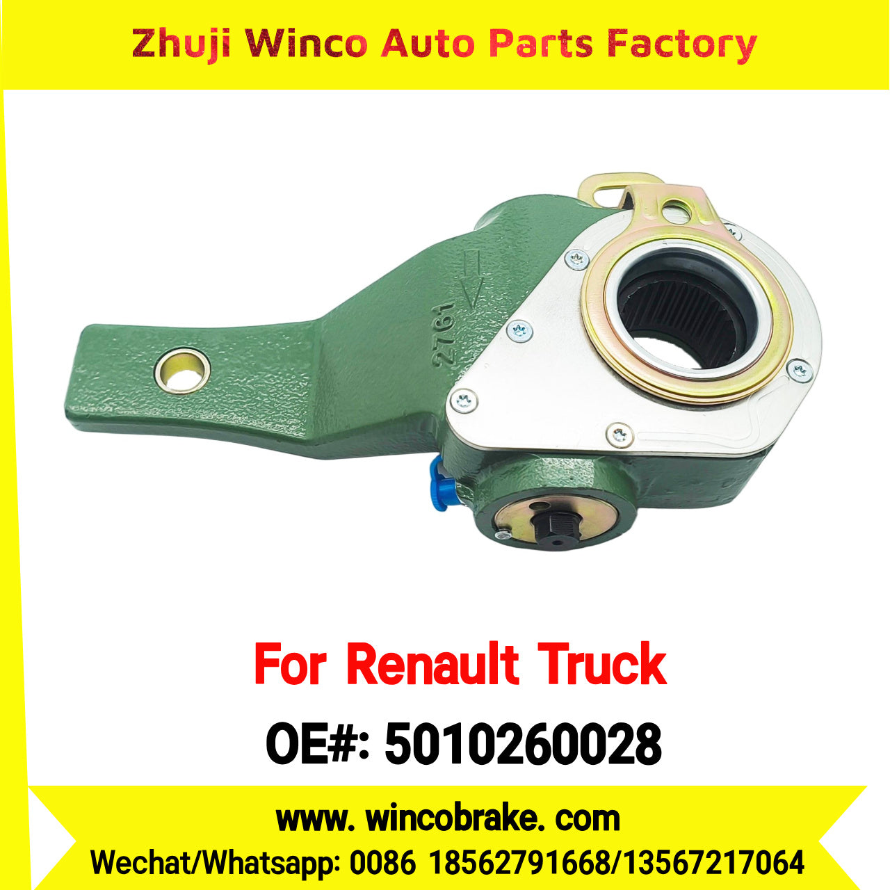 Winco OEM 5010260028 Automatic Slack Adjuster TO FIT Renault Truck & Trailer 27 Teeth RH REPLACES HALDEX 79305
