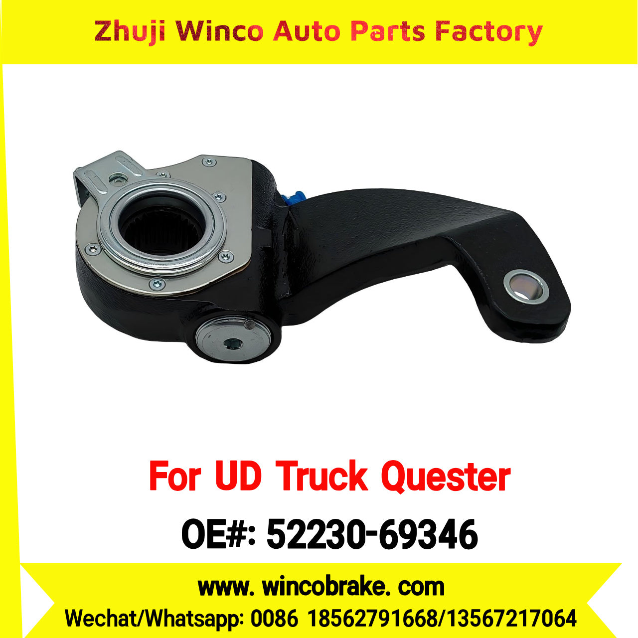 Winco OEM 52230-69346 Automatic Slack Adjuster for UD TRUCK QUESTER to Southeast Asia MYANMAR Market