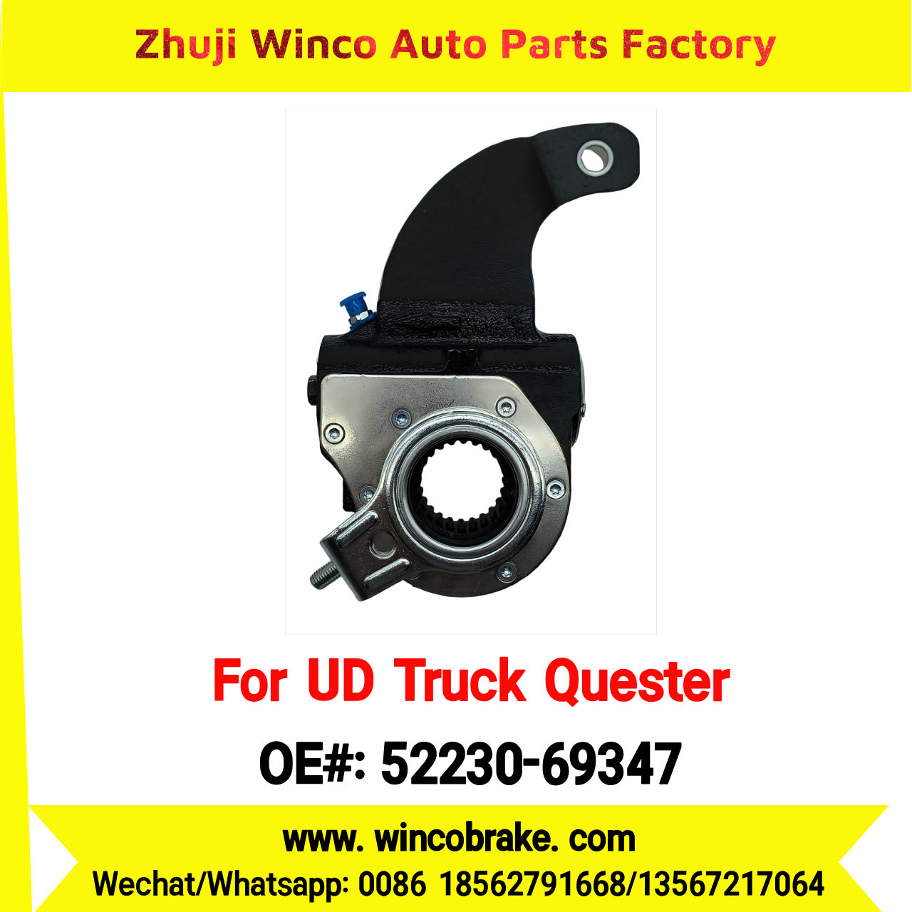 Winco OEM 52230-69347 Factory Supply Automatic Slack Adjuster for UD QUESTER to Southeast Asia Philippines Market