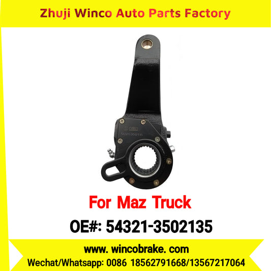 Winco OEM 54321-3502135 Automatic Slack Adjuster for RH 25 Teeth MAZ Truck Russian Heavy Duty Maz Serie 150