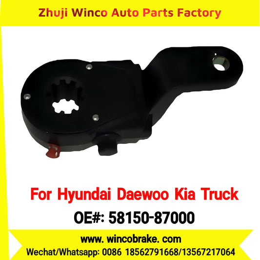 Winco OEM 58150-87000 Manual Slack Adjuster for Suit to Korea Trucks & Trailers Hyundai Daewoo Kia LH 10 Splines to Southeast Asia Market