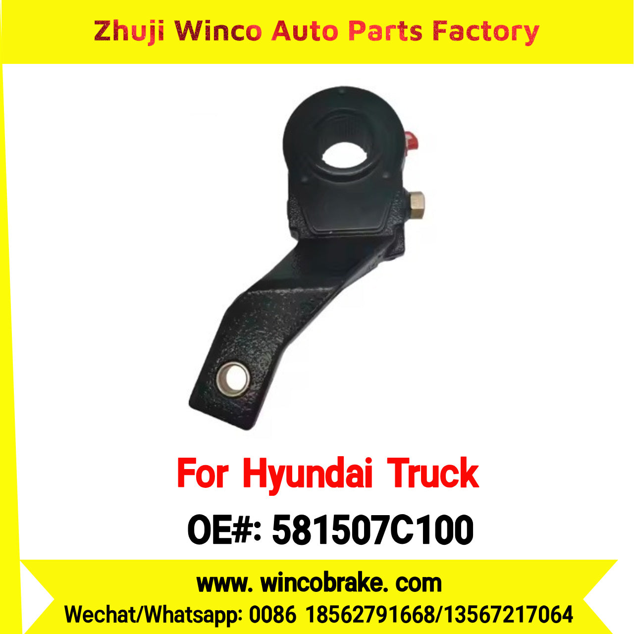 Winco OEM 581507C100 Automatic Slack Adjuster for Suit to RH Korea Trucks & Buses to Southeast Asia Market 25 Teeth