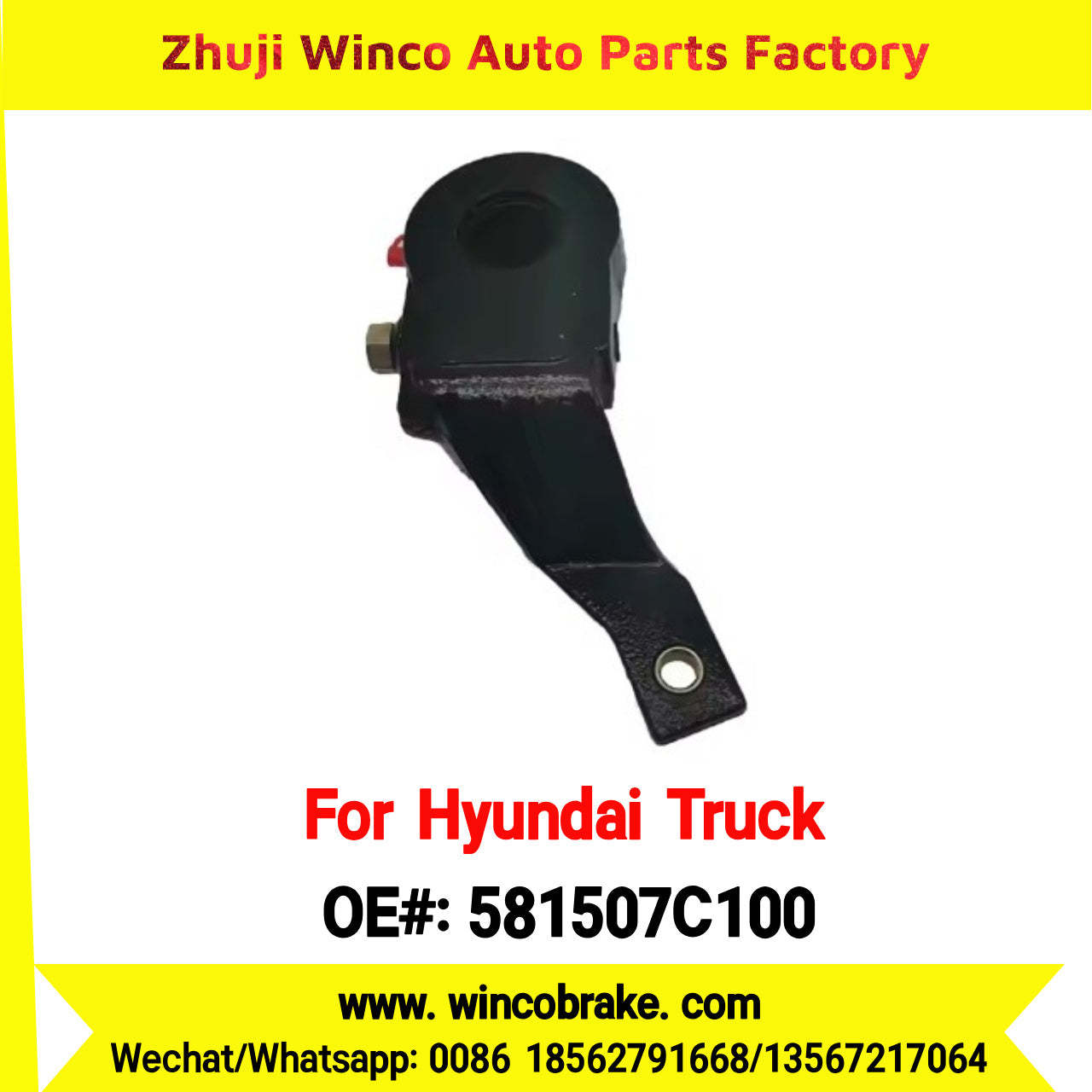 Winco OEM 581507C100 Automatic Slack Adjuster for Suit to RH Korea Trucks & Buses to Southeast Asia Market 25 Teeth