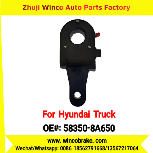 Winco OEM 58350-8A650 Manual Brake Slack Adjuster for Korea HYD Aero City Truck Straight Arm 25 Teeth