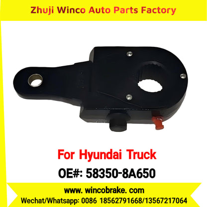 Winco OEM 58350-8A650 Manual Brake Slack Adjuster for Korea HYD Aero City Truck Straight Arm 25 Teeth