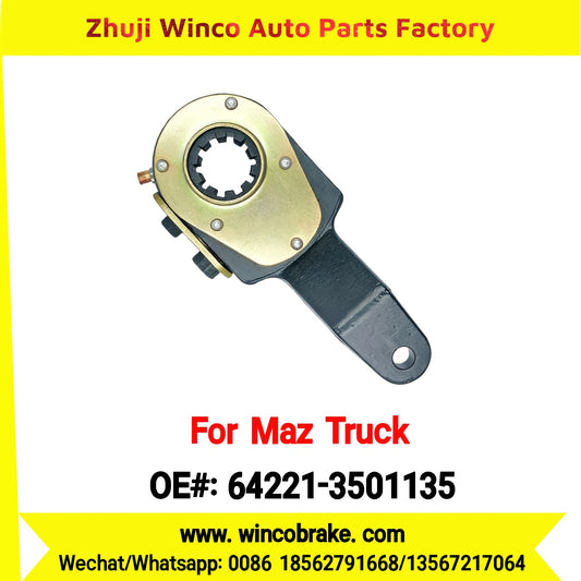 Winco OEM 64221-3501135 Manual Slack Adjuster for MAZ Trucks Replaces Russian Heavy Duty LH 10 Teeth Big