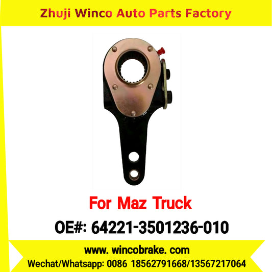 Winco OEM 64221-3501236-010 Manual Slack Adjuster for MAZ Trucks Replaces Russian Heavy Duty Straight 25 Teeth