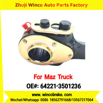 Winco OEM 64221-3501236 Manual Slack Adjuster for MAZ Trucks Replaces Russian Heavy Duty Straight 10 Teeth Big