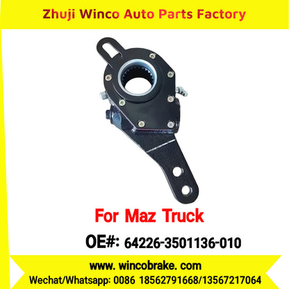 Winco OEM 64226-3501136-010 Automatic Slack Adjuster for Straight 25 Teeth MAZ Truck Russian Heavy Duty