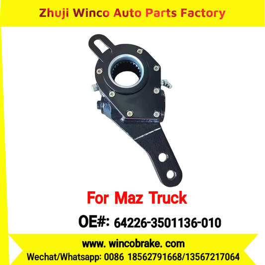 Winco OEM 64226-3501136-010 Automatic Slack Adjuster for Straight 25 Teeth MAZ Truck Russian Heavy Duty